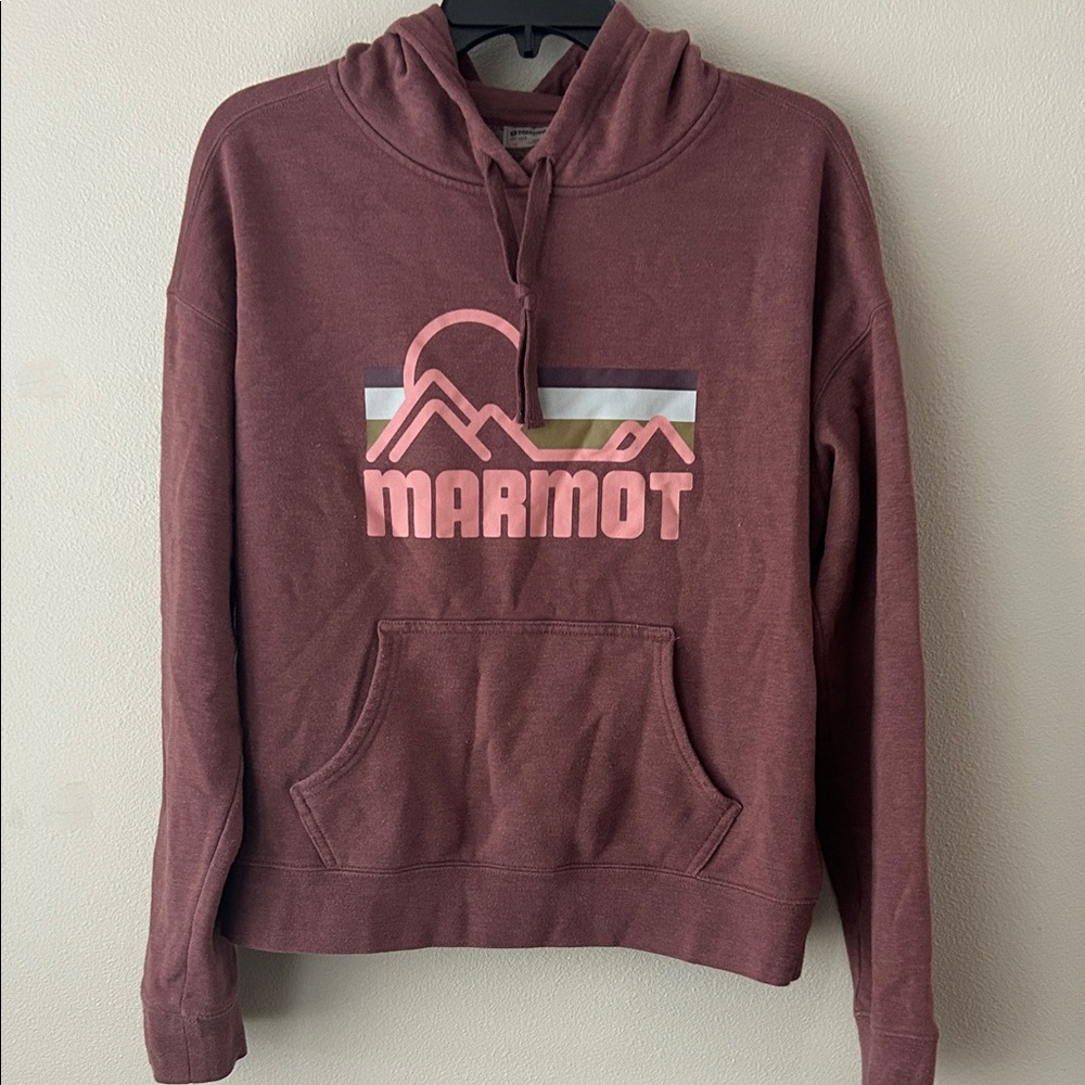 Marmot Women's Maroon Hoodie Sweater Size L